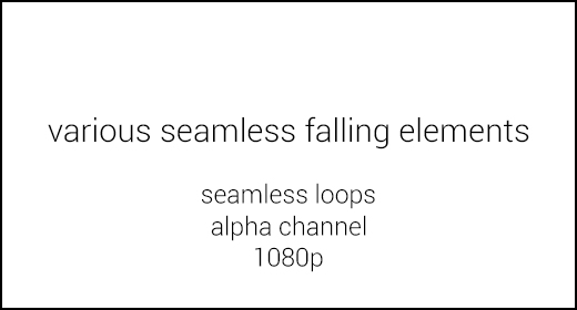 Various seamless falling elements 1080p