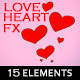 Painted Love Heart 2D Effects (15 Elements) - VideoHive Item for Sale