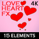 Painted Love Heart 2d Effects (15 Elements) 4K - VideoHive Item for Sale