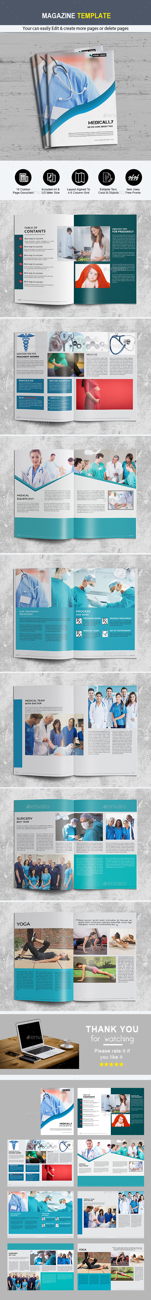 Health Magazine Template - Magazines Print Templates