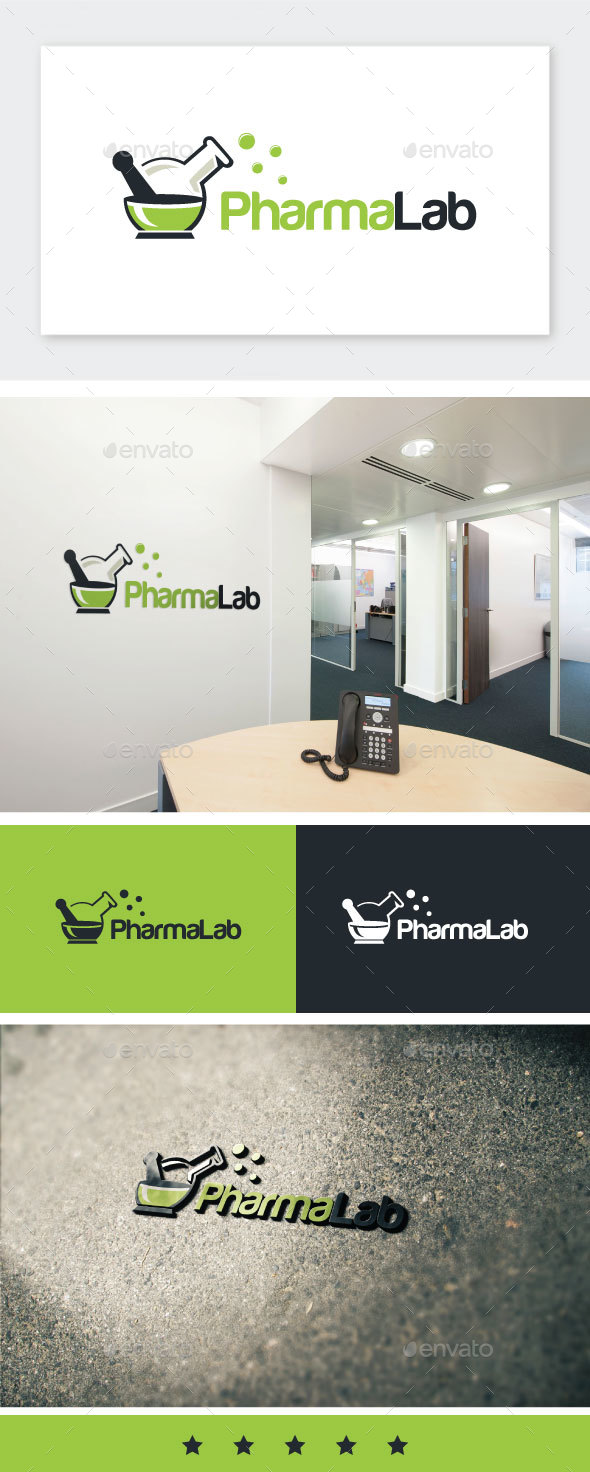 Pharmacy Lab Logo - Nature Logo Templates