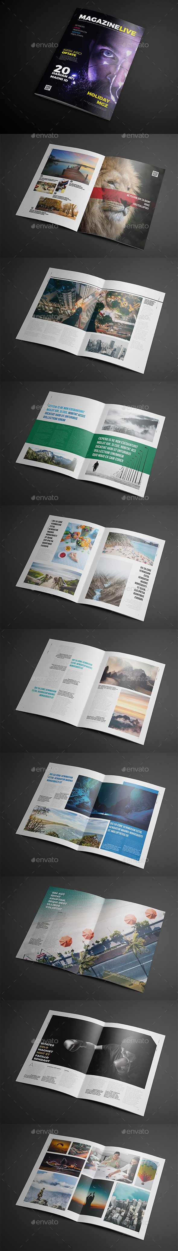 Magazine Template - Magazines Print Templates