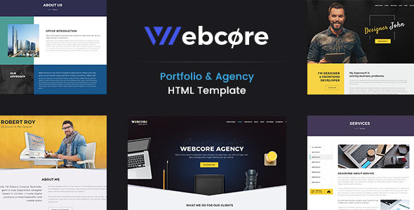 Excellent Webcore : Portfolio & Agency HTML Template