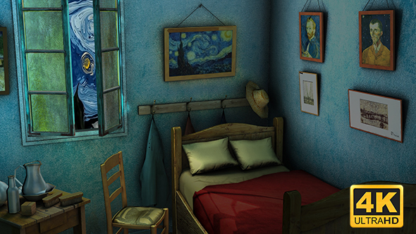 Van Gogh's Room 4k