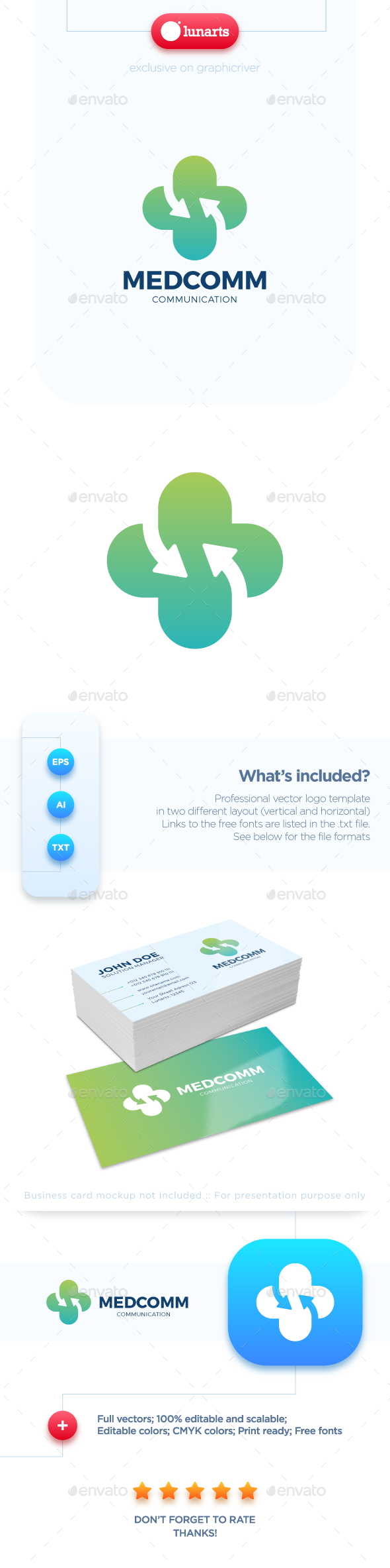 Medic Communication Logo - Symbols Logo Templates