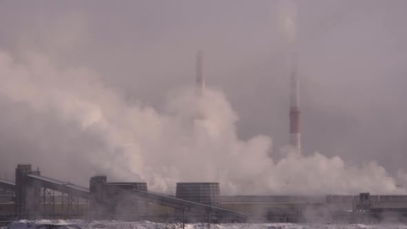 Air Pollution by Smoke and Carbon Emissions From alt