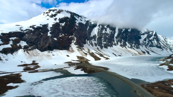 Aerial Footage Beautiful Nature Norway alt