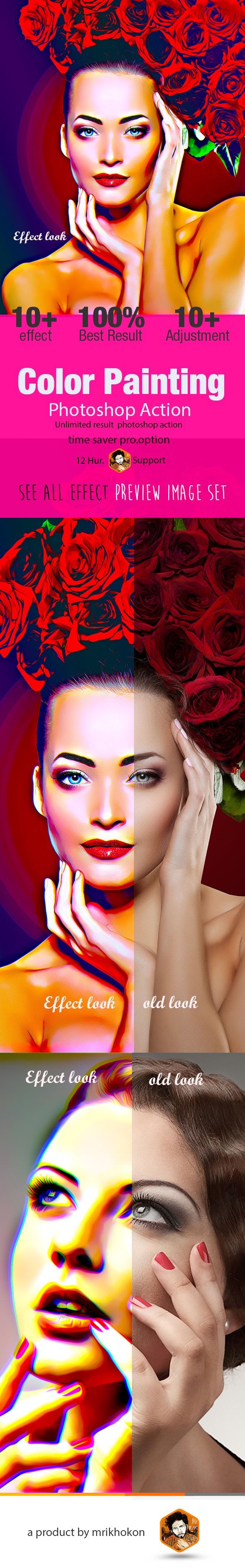 Color Painting - Actions Photoshop