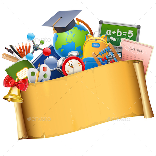 Vector School Graduation Concept - Seasons/Holidays Conceptual