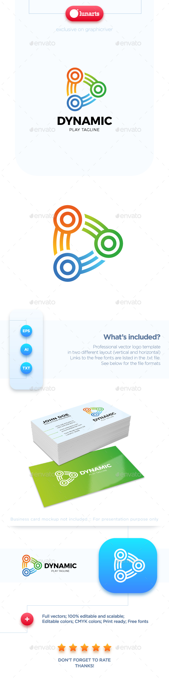 Dynamic Play Logo - Symbols Logo Templates