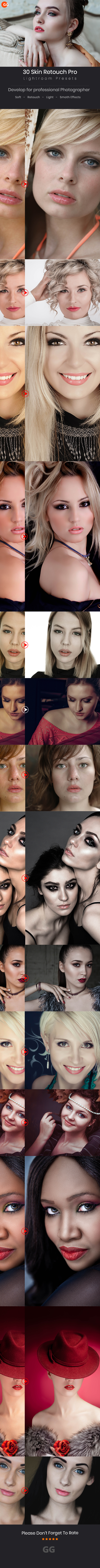 30 Skin Retouch Pro Lightroom Preset - Portrait Lightroom Presets