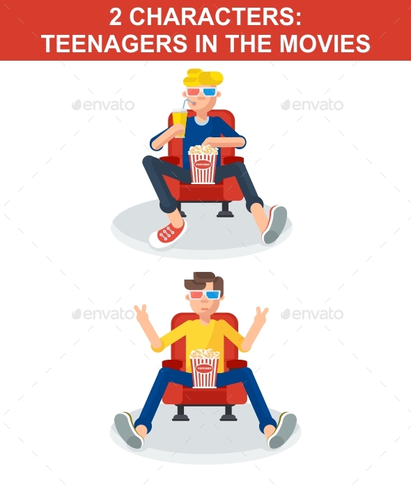 2 Teenagers in Movies - People Characters
