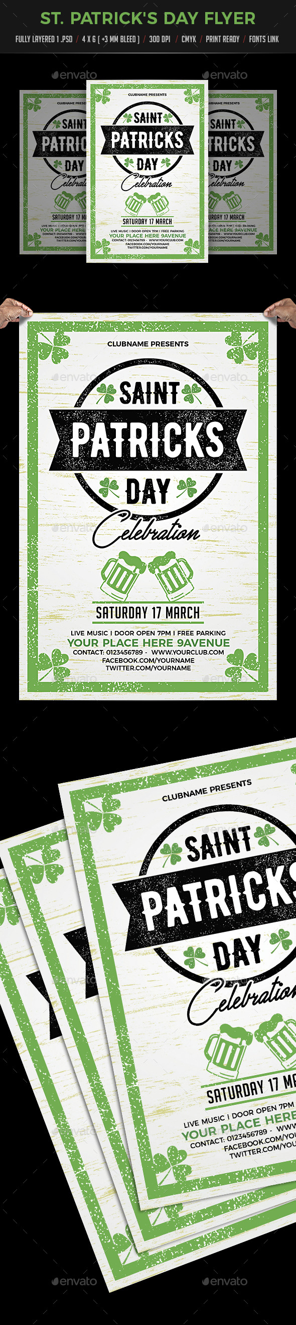 St. Patricks Day Party Flyer - Events Flyers