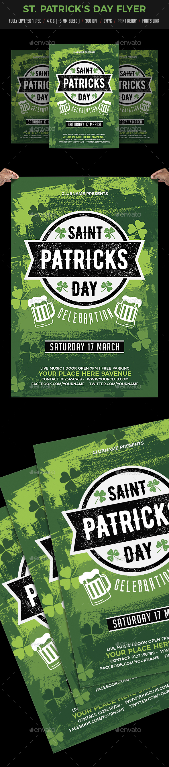 St Patricks Day Flyer - Events Flyers
