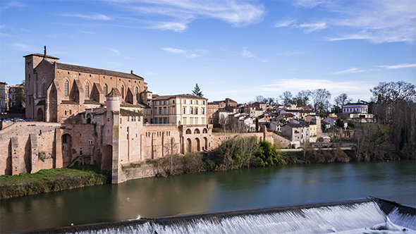 Gaillac, France - Daytime in the Old Town
