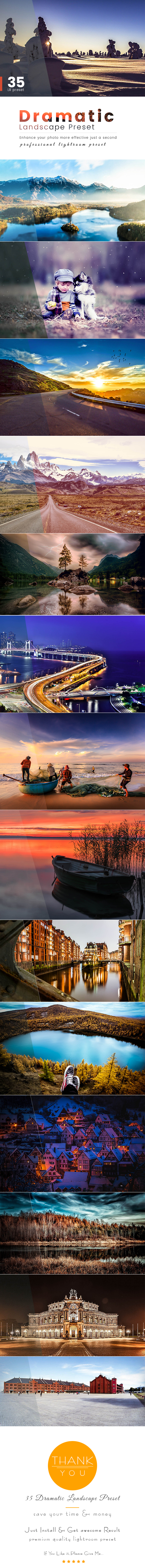 35 Dramatic Landscape Preset - Landscape Lightroom Presets