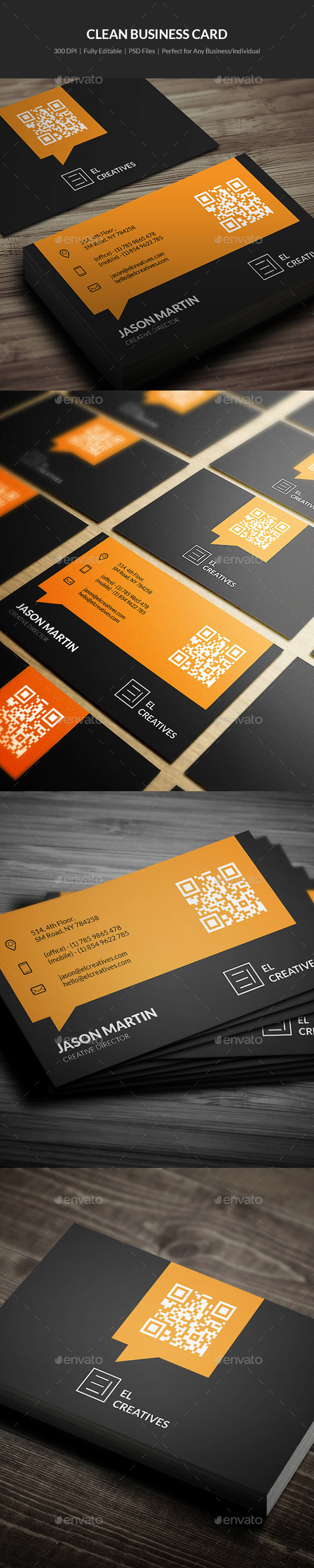 Clean Business Card - 17 - Creative Business Cards