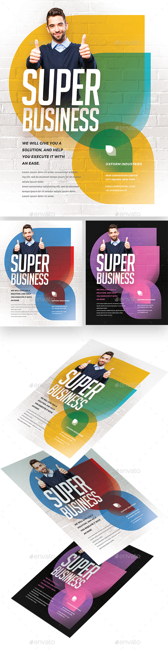 Super Colorful Corporate Flyer - Corporate Flyers