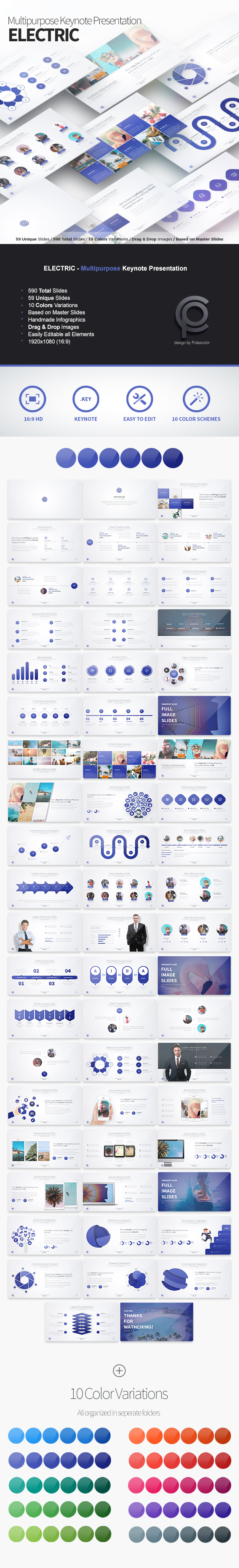 ELECTRIC - Multipurpose Keynote Presentation - Business Keynote Templates