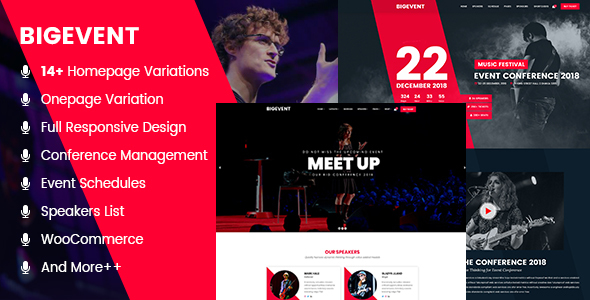BigEvent - Event, Conference & Meetup HTML Template - Events Entertainment