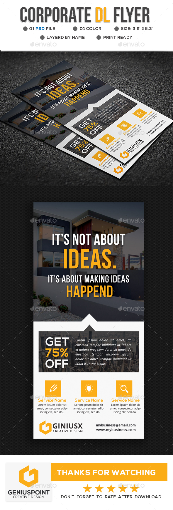 Corporate DL Flyer - Corporate Flyers
