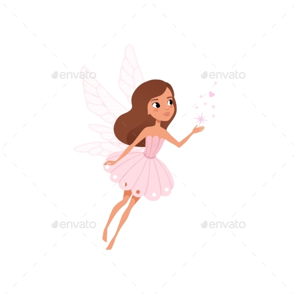 Fairy Girl Flying - People Characters