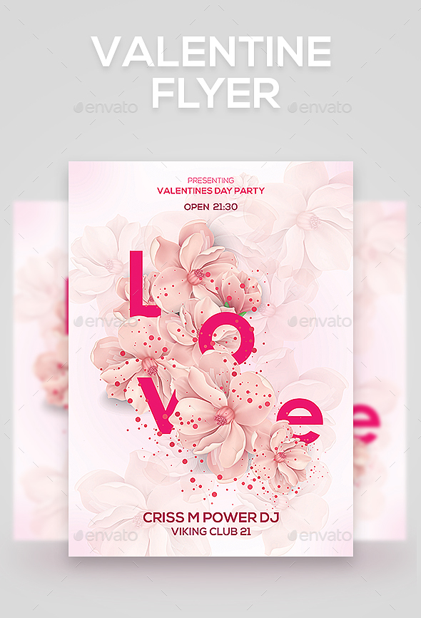 Valentine Flyer - Clubs & Parties Events