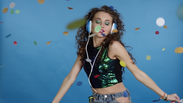 Party Girl and Headphones alt