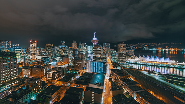 Vancouver, British Columbia at Night alt