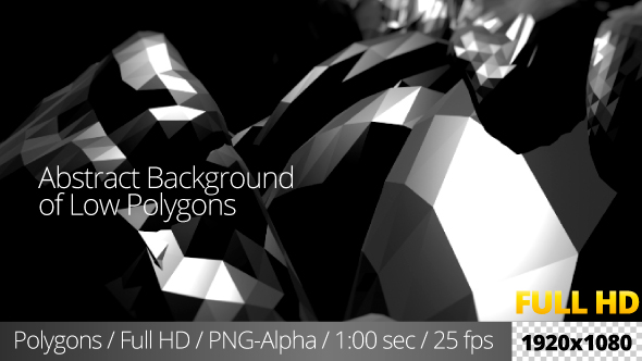 Abstract Background of Low Polygons