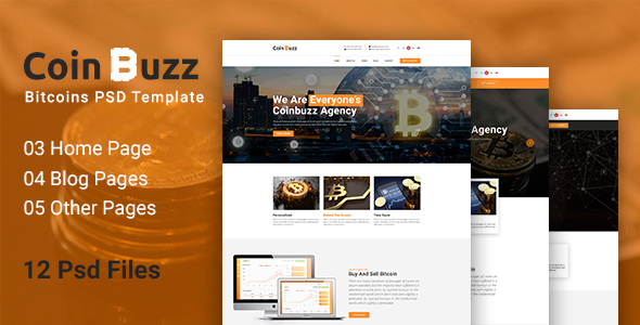 CoinBuzz - PSD Template - Business Corporate