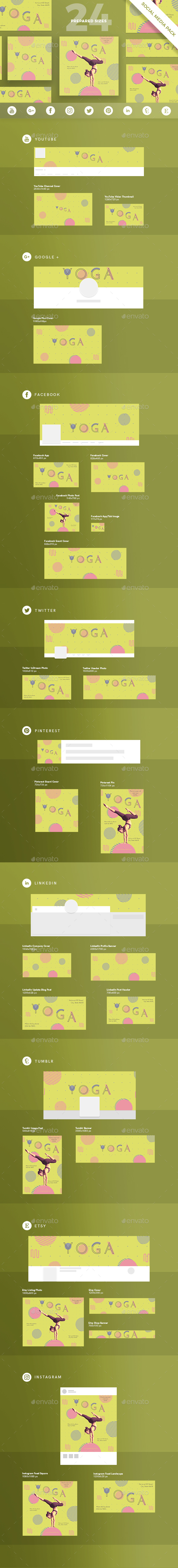 Yoga Social Media Pack - Miscellaneous Social Media