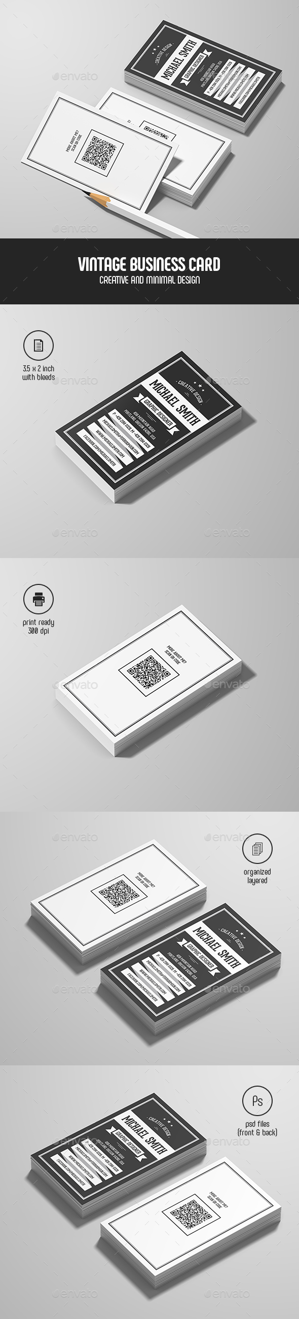 Vintage Personal Business Card - Retro/Vintage Business Cards