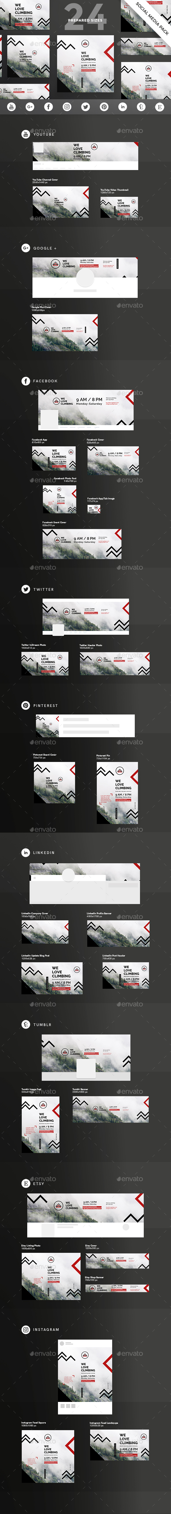Climbing Social Media Pack - Miscellaneous Social Media