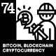 Bitcoin, Cryptocurrency & Blockchain Icons