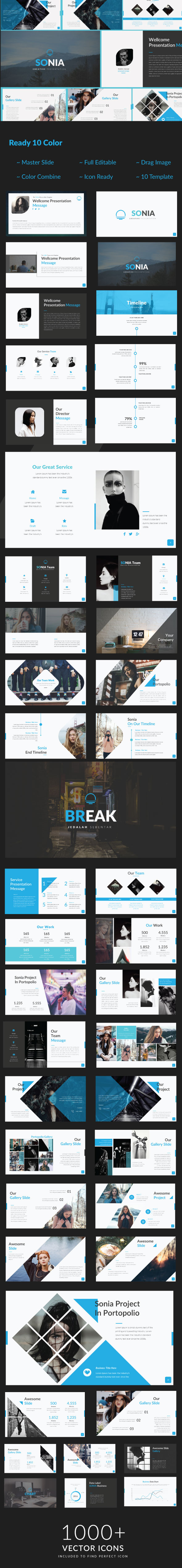 Sonia Creative Keynote - Creative Keynote Templates
