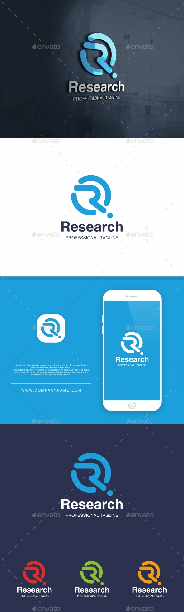 Research Letter R Logo - Letters Logo Templates