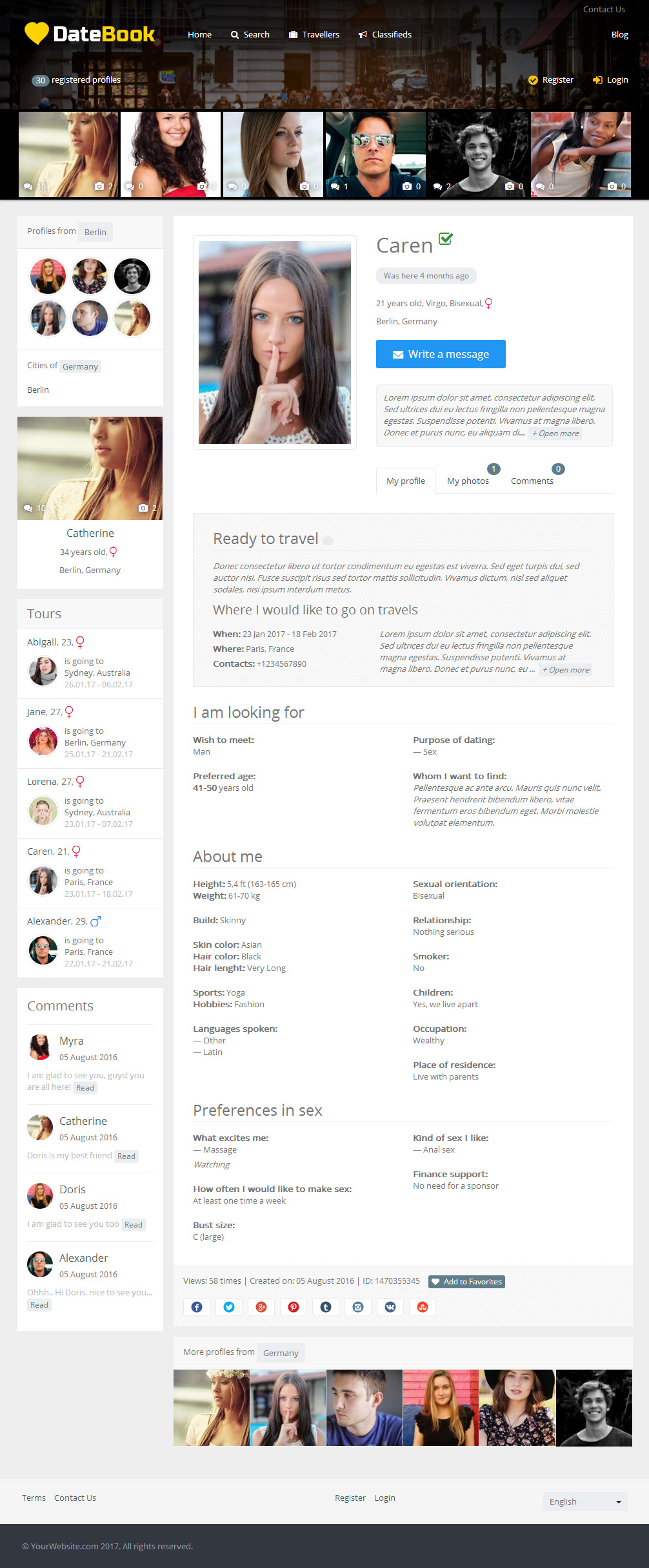 Dating site ThemeForest