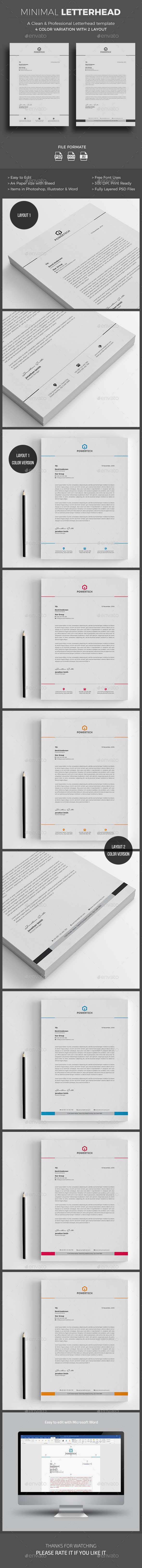 Letterhead - Stationery Print Templates