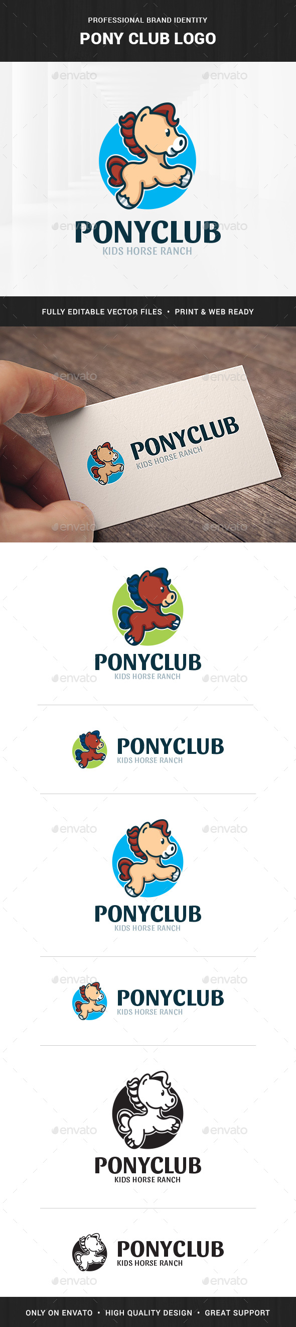 Pony Club Logo Template - Animals Logo Templates