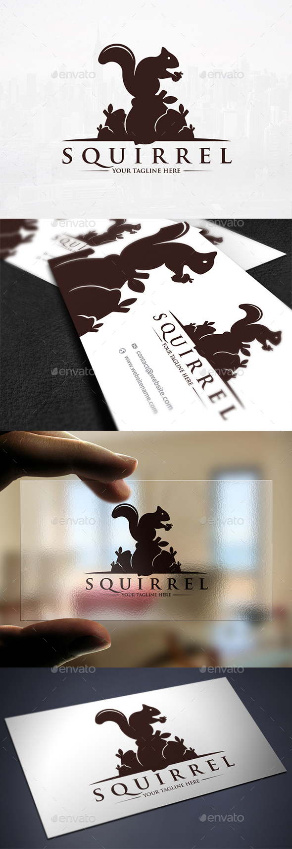 Squirrel Food Logo Template - Animals Logo Templates