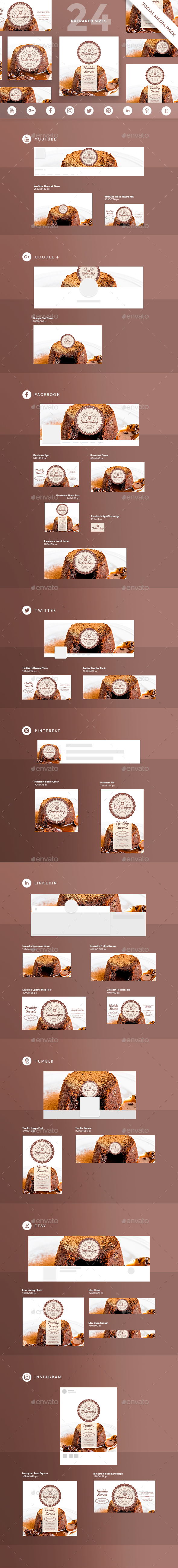 Baker Shop Social Media Pack - Miscellaneous Social Media