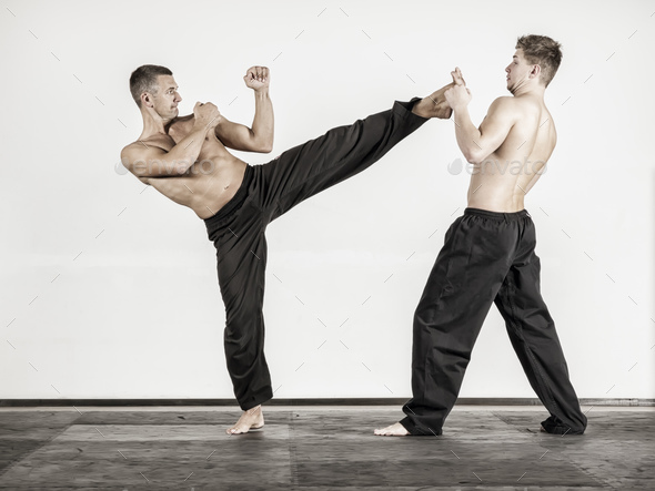 fighting men - Stock Photo - Images