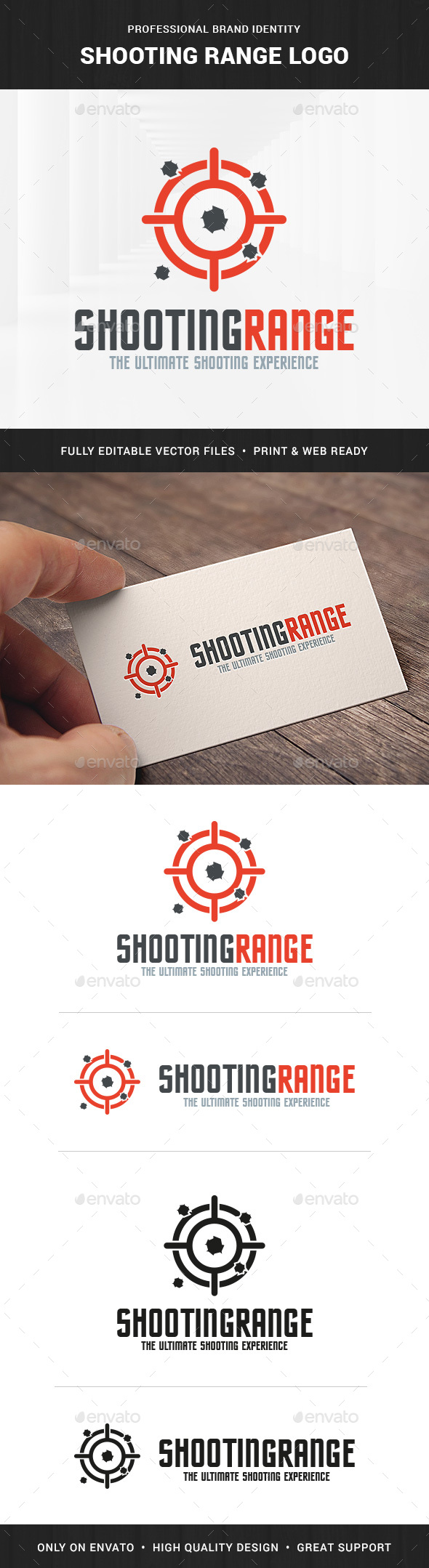 Shooting Range Logo Template - Symbols Logo Templates