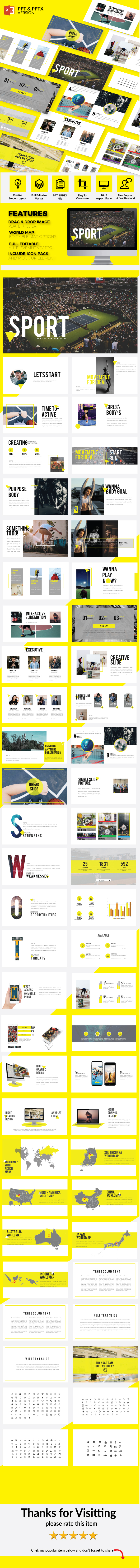 Sport - Multipurpose Presentation Template - PowerPoint Templates Presentation Templates