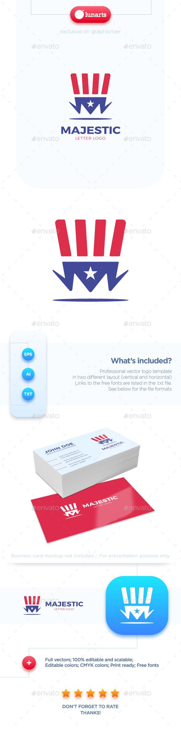 Magic Hat - Letter M Logo - Letters Logo Templates