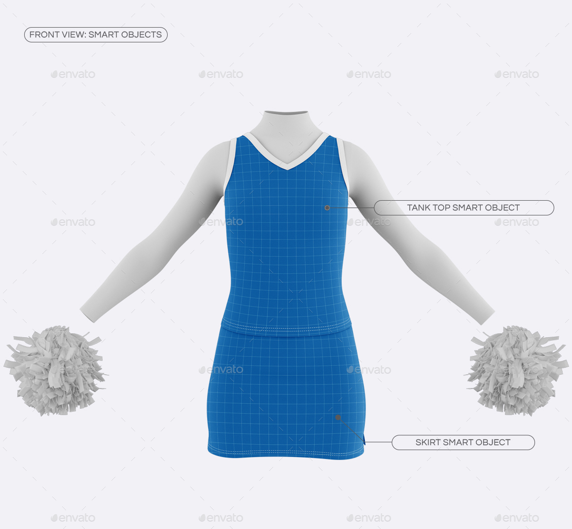 Download Cheerleader Costume Mock-Up (Front & Back views) by ...