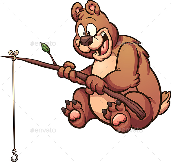 Fishing Bear - Animals Characters