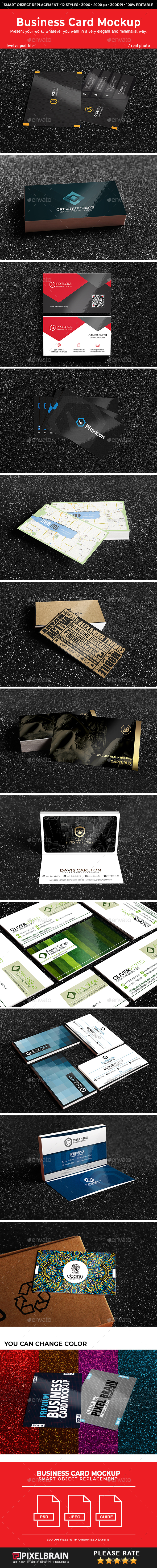 Realistic Business Card Mockups Vol. 4 - Business Cards Print
