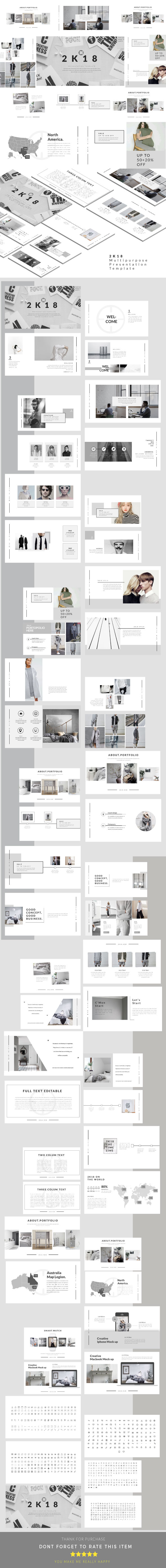 2K18 - Multipurpose Presentation Templates - PowerPoint Templates Presentation Templates